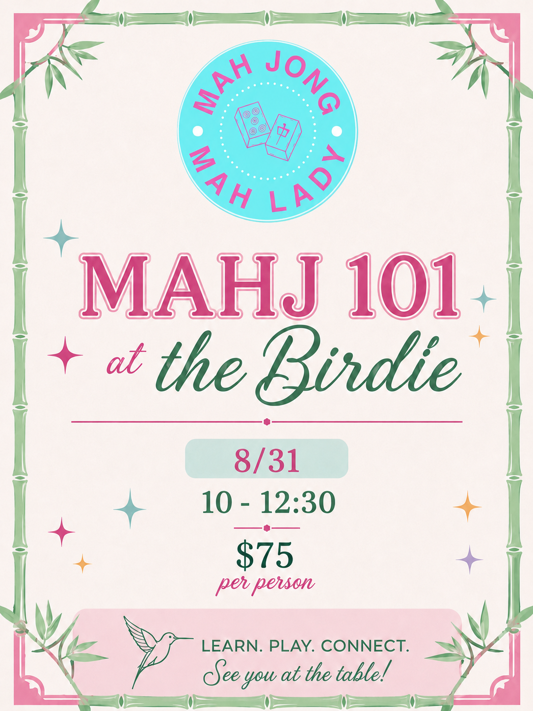 8/31 Mahj 101