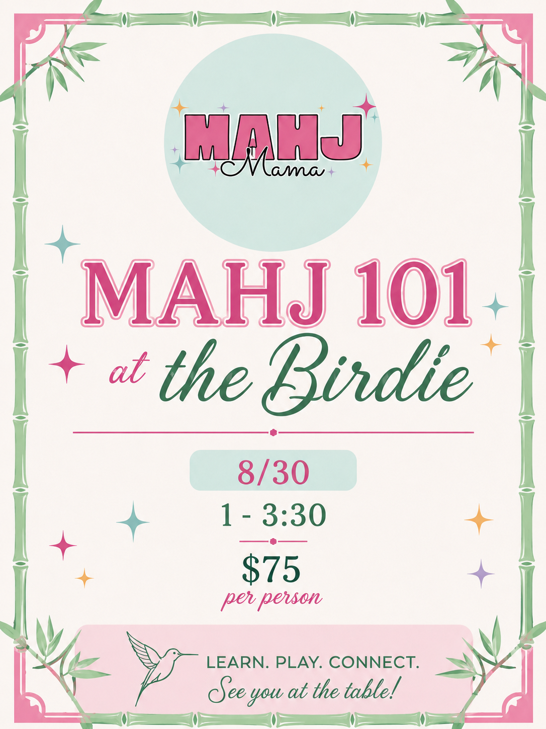 Mahj 101 8/30